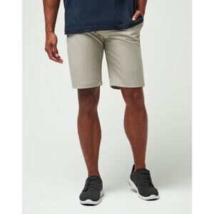 Travis Mathew Beck Golf Shorts Size 34 Khaki Tan 9.5" Inseam Casual Golf Beach